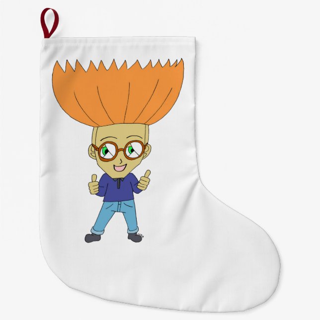 Grande Chaussette De Noël chibi (Devant)