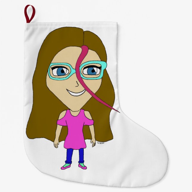 Grande Chaussette De Noël chibi (Devant)