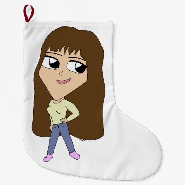 Grande Chaussette De Noël chibi (Devant)