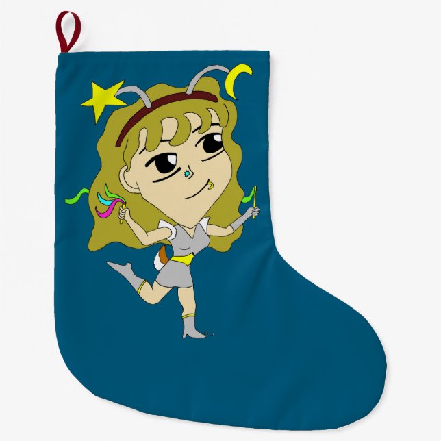 Grande Chaussette De Noël chibi (Devant)