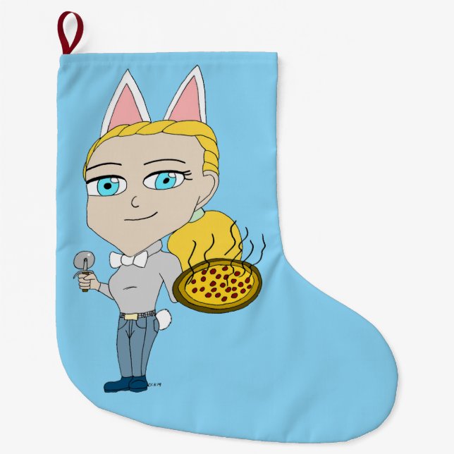Grande Chaussette De Noël chibi (Devant)