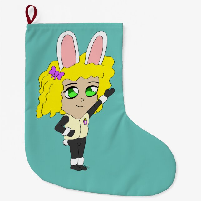 Grande Chaussette De Noël chibi (Devant)