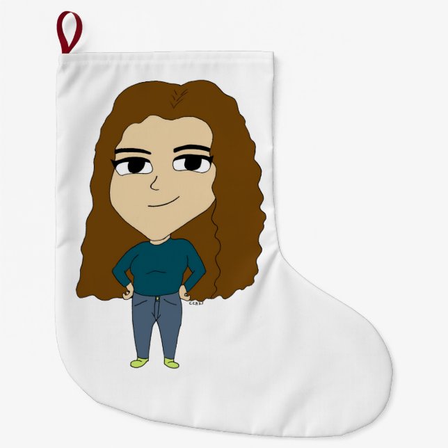 Grande Chaussette De Noël chibi (Devant)