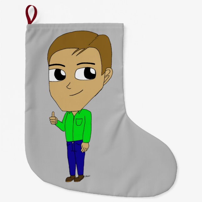 Grande Chaussette De Noël chibi (Devant)