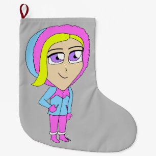 Grande Chaussette De Noël chibi