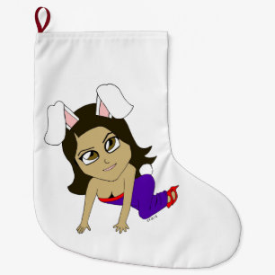 Grande Chaussette De Noël chibi bunnygirl