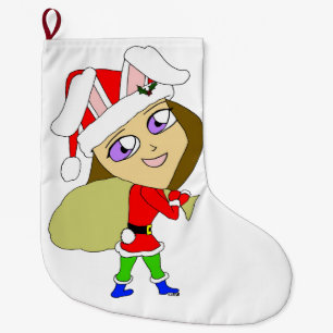 Grande Chaussette De Noël chibi bunnygirl
