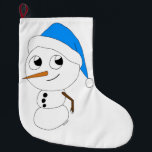Grande Chaussette De Noël chibi snowman<br><div class="desc">Un chibi snowman</div>