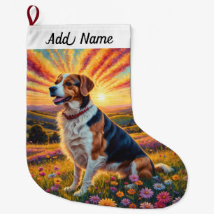Grande Chaussette De Noël Chien Beagle