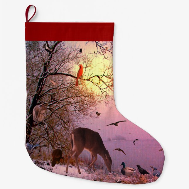 Grande Chaussette De Noël Chrismtas Retrouvez le design créatif de LeeMarie (Devant)