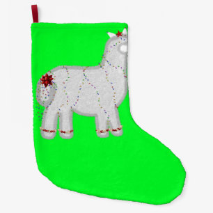 Grande Chaussette De Noël Christmas Cute Alpaca Feliz Navidad