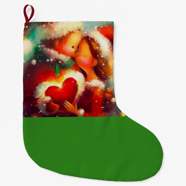 Grande Chaussette De Noël Christmas Love 3 (Devant)