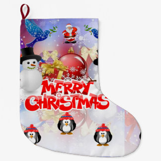 Grande Chaussette De Noël Christmas Stocker, Snowman