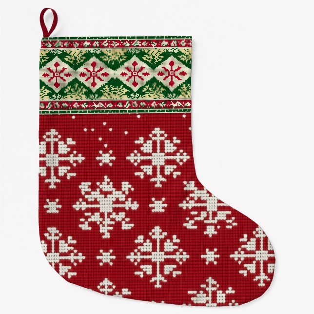 Grande Chaussette De Noël Christmas Sweater (Devant)