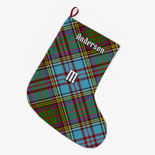 Grande Chaussette De Noël Clan Anderson Tartan Christmas Stocking