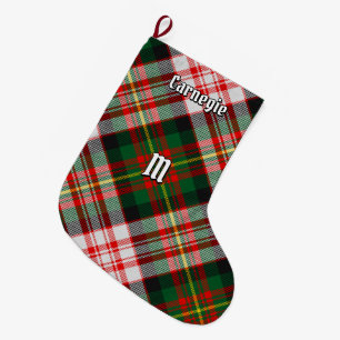 Grande Chaussette De Noël Clan Carnegie robe Tartan