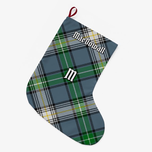 Grande Chaussette De Noël Clan MacDowall Tartan (Devant (Accrochage))