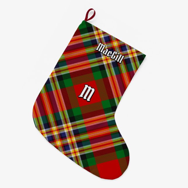Grande Chaussette De Noël Clan MacGill Tartan Christmas Stocking (Devant (Accrochage))