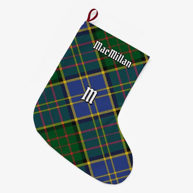 Grande Chaussette De Noël Clan MacMillan Chasse Tartan (Devant (Accrochage))