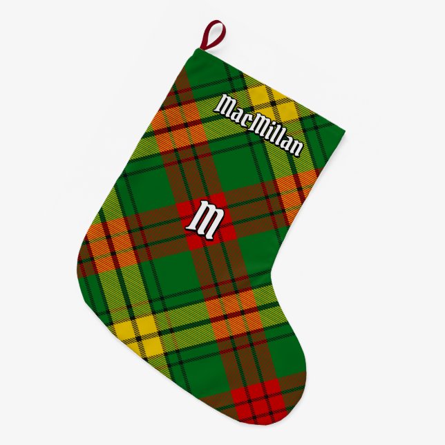 Grande Chaussette De Noël Clan MacMillan Tartan (Devant (Accrochage))