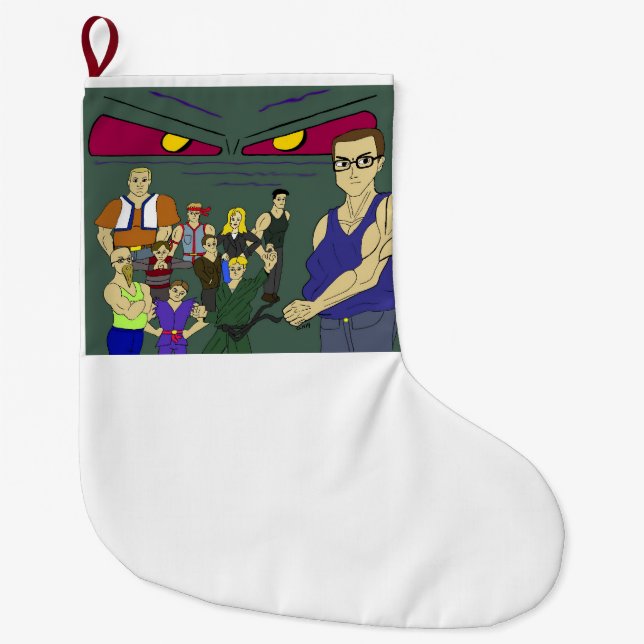 Grande Chaussette De Noël classe inspiration anime (Devant)