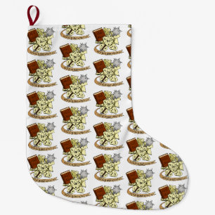 Grande Chaussette De Noël Cleric Dice Design Christmas Stocking