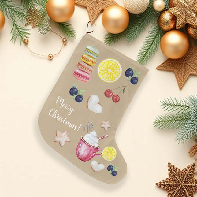 Grande Chaussette De Noël Coca Chaud De Noël Et Bons Voeux (Créateur téléchargé)