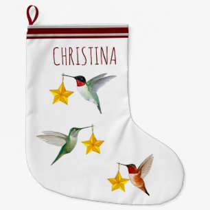 Grande Chaussette De Noël Colibri