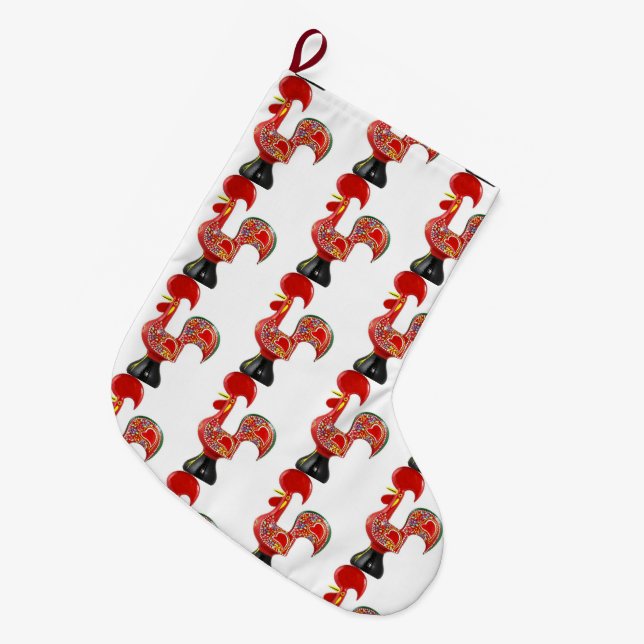 Grande Chaussette De Noël conceptions portugaises  (Devant (Accrochage))