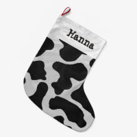 Copie noire et blanche de vache
