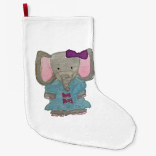 Grande Chaussette De Noël Couleur d'eau animale de bébé d'amis de jungle