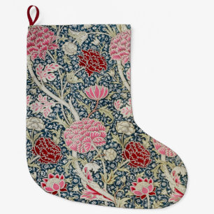 Grande Chaussette De Noël Cray Motif (par William Morris)