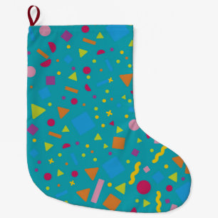 Grande Chaussette De Noël Création géométrique de la figure 1