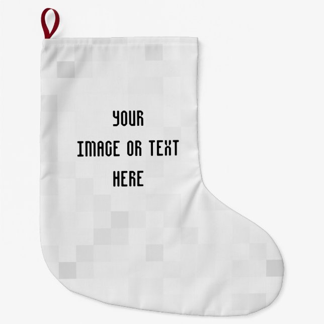 Grande Chaussette De Noël Créez votre propre personnalisation personnalisée (Devant)