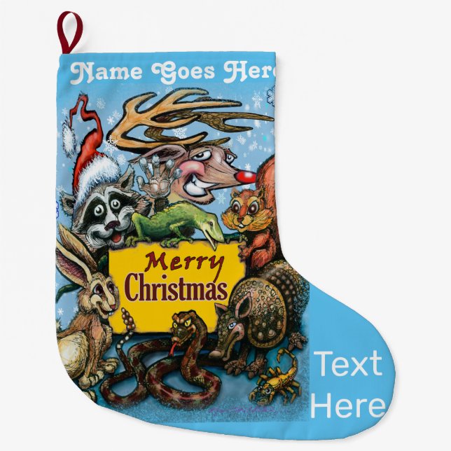 Grande Chaussette De Noël Critère de Noël (Devant)