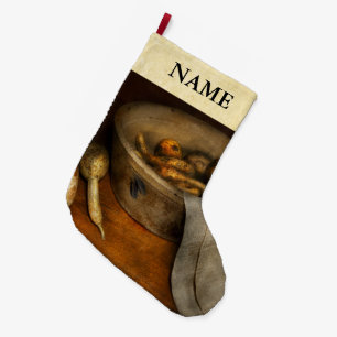 Grande Chaussette De Noël Cuisine - Légume - Nature morte avec des gourdes