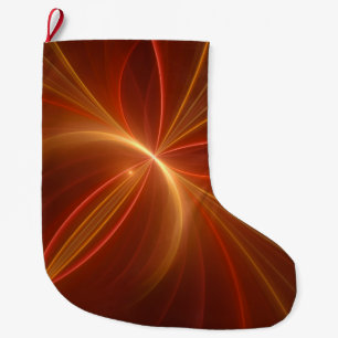 Grande Chaussette De Noël Danse Avec La Lumière Moderne Art Fractal Abstrait