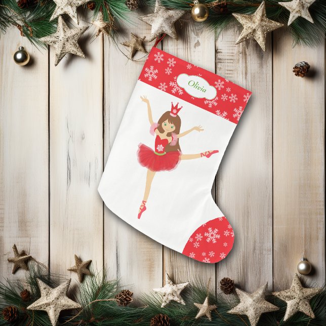 Grande Chaussette De Noël Danseuse Cute Ballerina personnalisée (Créateur téléchargé)