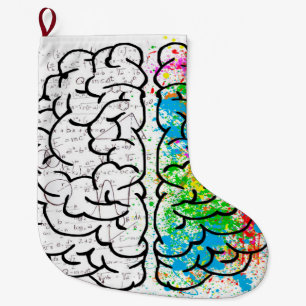 Grande Chaussette De Noël Dessin d'idée de la psychologie cérébrale