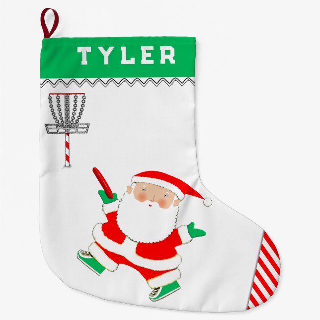 Grande Chaussette De Noël Disc Golf (Devant)