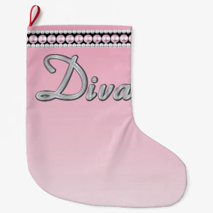 Grande Chaussette De Noël Diva Sparkle