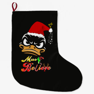 Grande Chaussette De Noël Doit Croire Noël