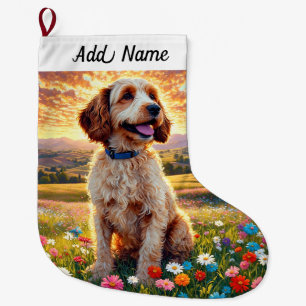 Grande Chaussette De Noël Doodle Dog