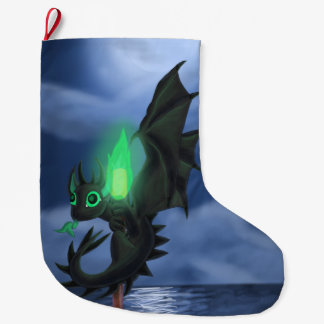 Grande Chaussette De Noël Dragon de nuit