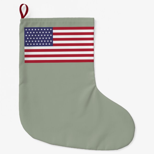 Grande Chaussette De Noël Drapeau 51 étoiles des États-Unis d'Amérique (État (Devant)