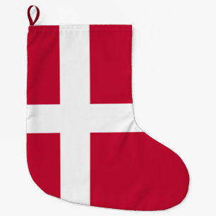 Grande Chaussette De Noël Drapeau danois