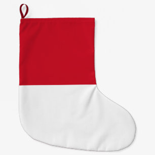 Grande Chaussette De Noël Drapeau de Monaco