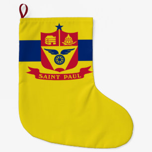 Grande Chaussette De Noël Drapeau de Saint Paul (Minnesota)