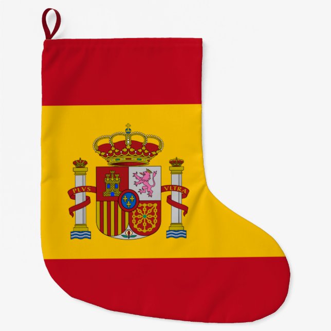 Grande Chaussette De Noël Drapeau espagnol (Espagne) (Devant)