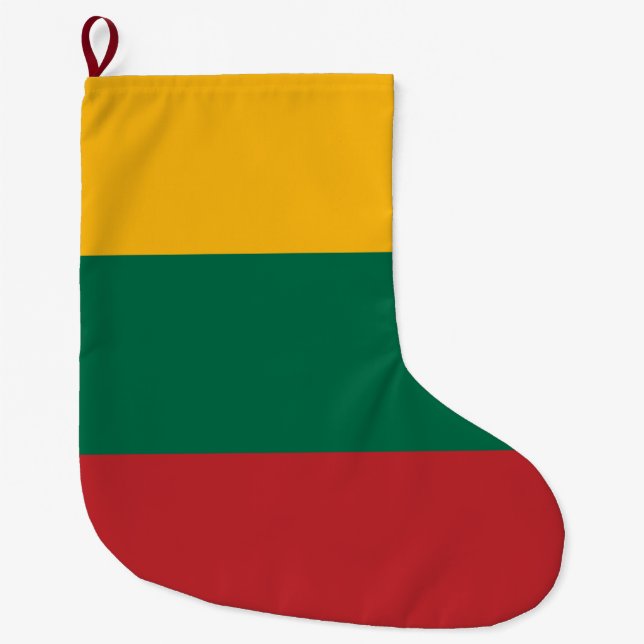 Grande Chaussette De Noël Drapeau lituanien (Devant)